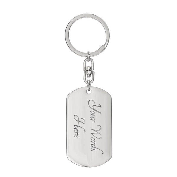 Best Friends Dog Tag Swivel Keychain