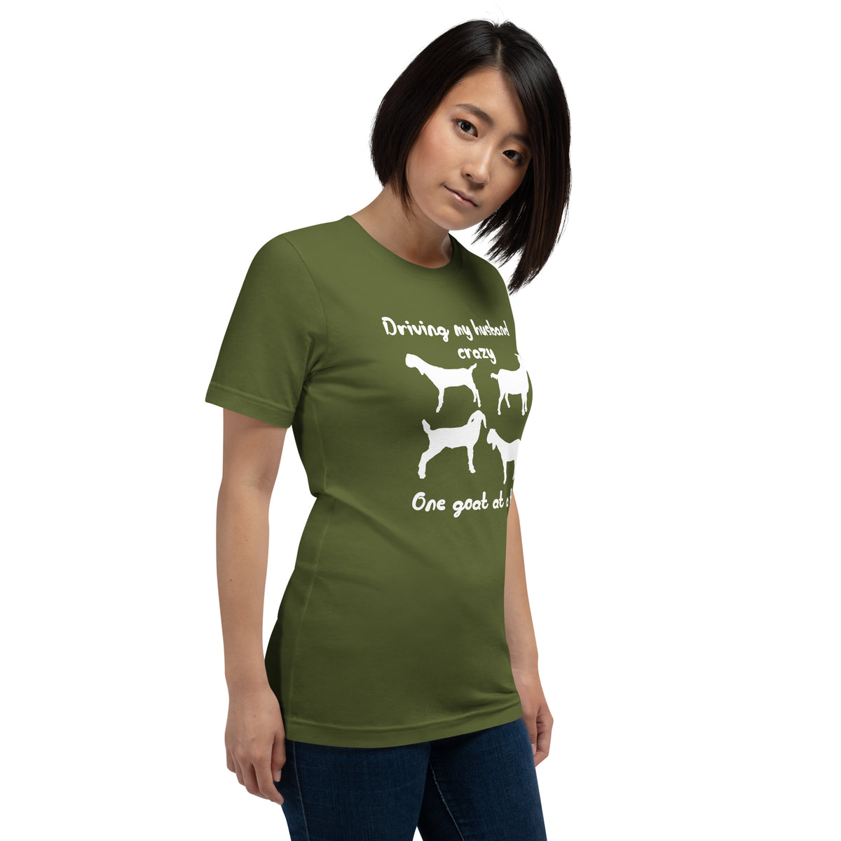 Driving My Husband Crazy One Goat at a Time T-shirt