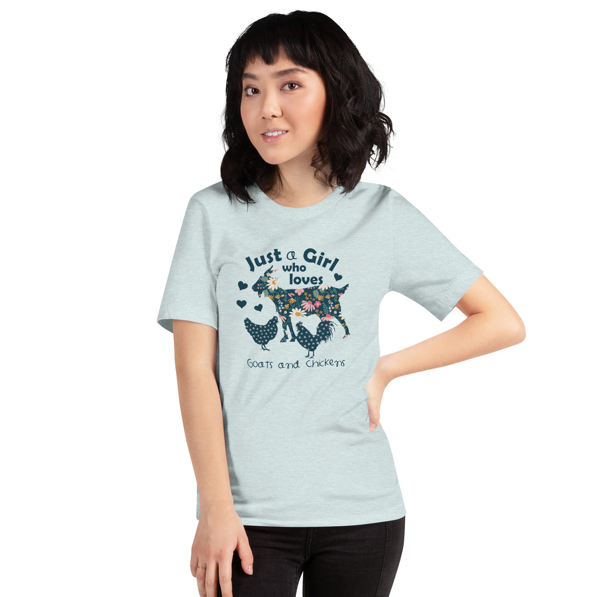 Just a Girl Who Like Chickens & Goats T-shirt