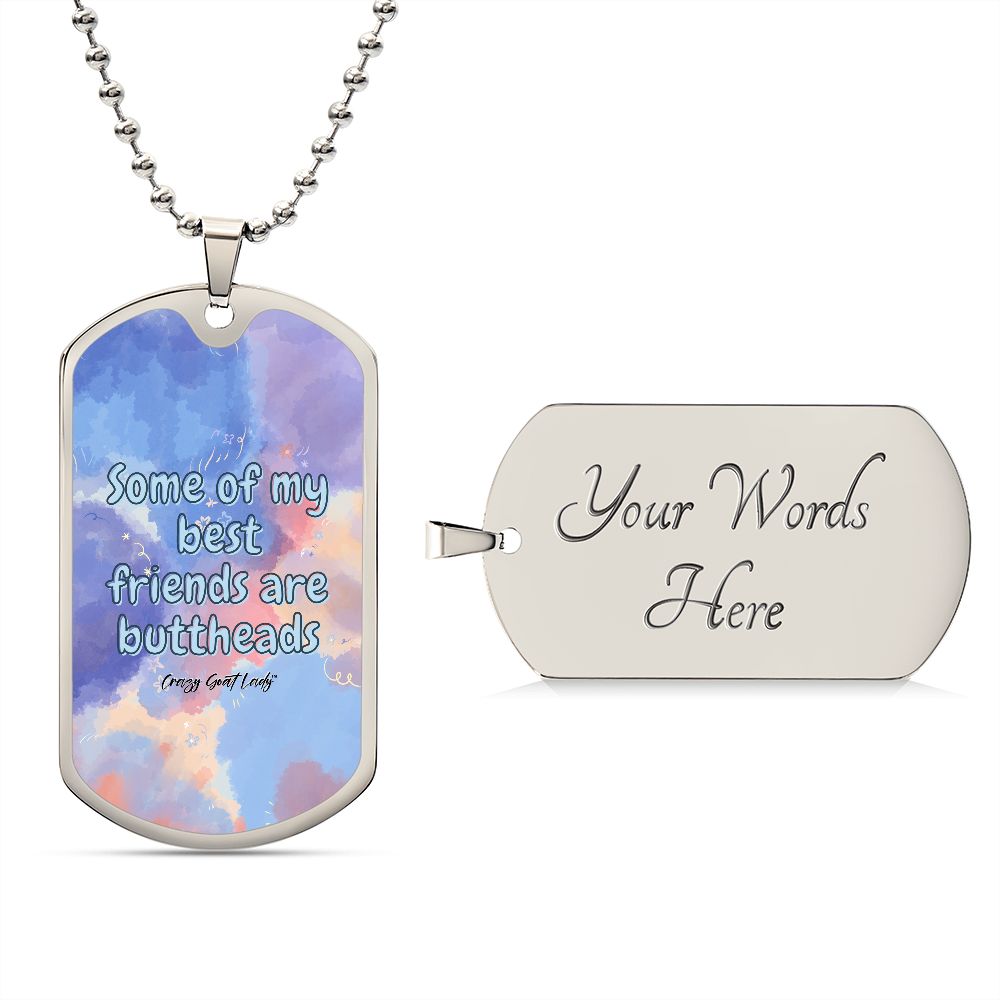 Best Friends Dog Tag Necklace