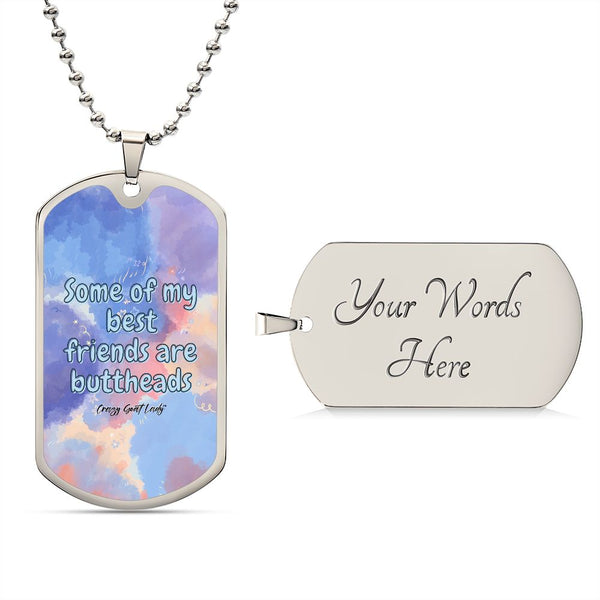 Best Friends Dog Tag Necklace